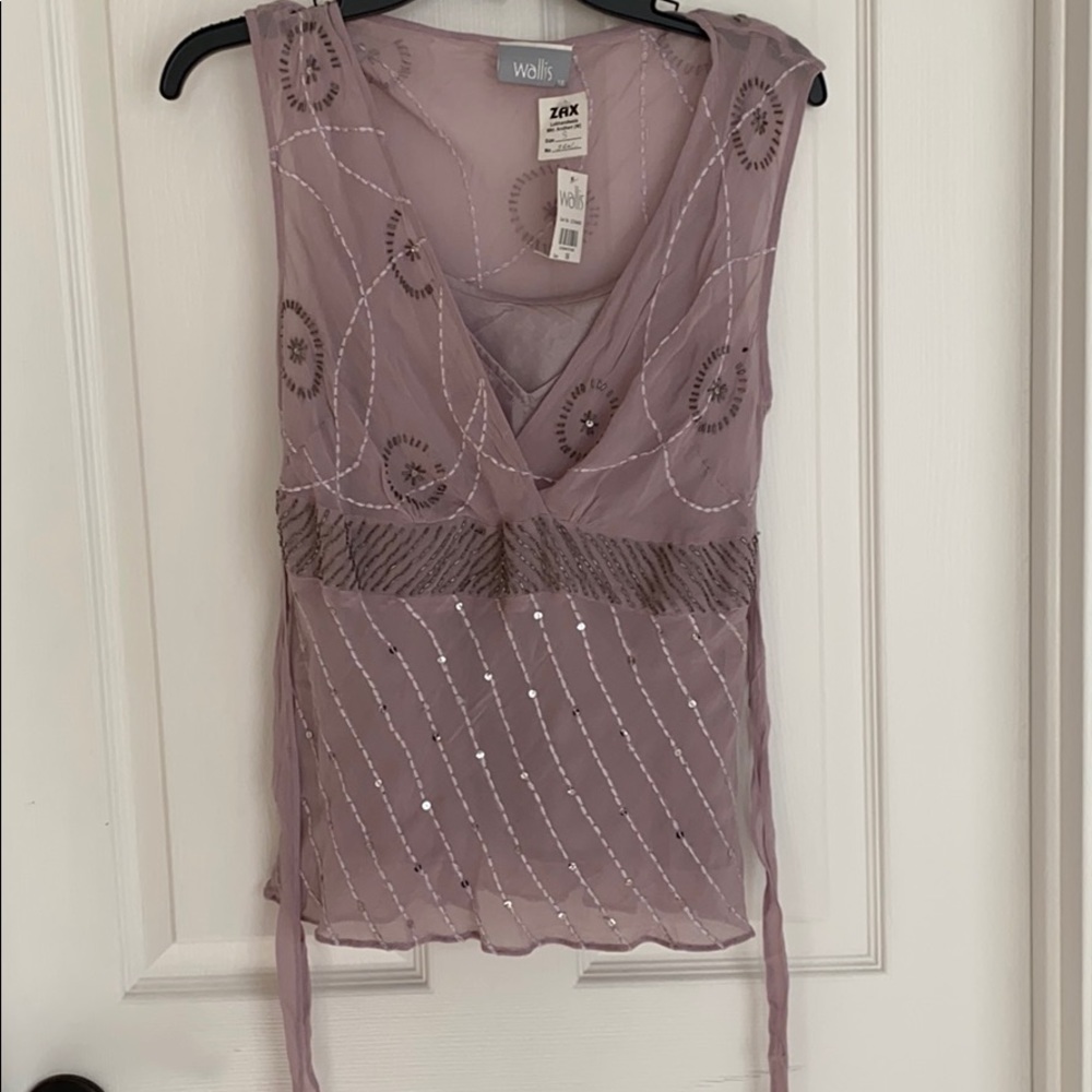 Sequinned party wear blouse